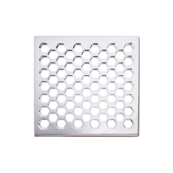 Newport Brass 4" Square Shower Drain in Aged Brass 233-407-034 - main